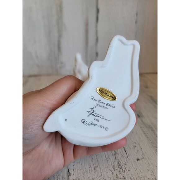 Freeman George giraffe bone white vintage ceramic home decor figure - Picture 8 of 8